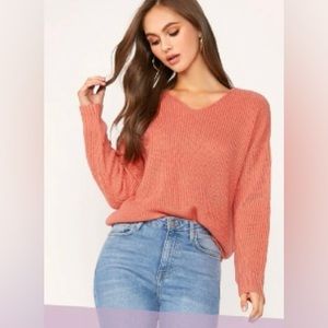 Solid Drop Shoulder Sweater